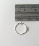 Sterling Silver Wire Wrap Ear Cartilage Nose Hoop Ring 20 gauge 20g - I Love My Piercings!