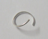 Sterling Silver Seamless Hoop 20 gauge 20g 9mm diameter - I Love My Piercings!