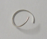 Sterling Silver Seamless Hoop 22 gauge 22g 9mm diameter - I Love My Piercings!