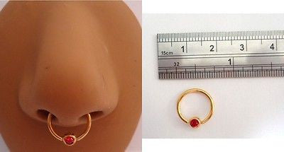 Captive ring nose piercing shop
