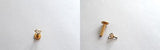 Gold Titanium Clear Crystal Tragus Stud Barbell Post 16 gauge 16g - I Love My Piercings!
