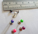 6 Pearlized Monroe Upper Top Lip Studs Ball Rings Posts 16 gauge 16g - I Love My Piercings!