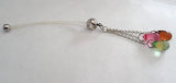 Bioplast Pregnancy Flexible Beaded Belly Barbell Ring 14 gauge 14g - I Love My Piercings!