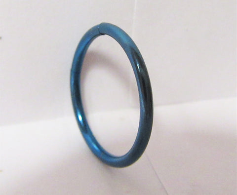 Blue Titanium Seamless Conch Hoop Ring Loose Fit 16 gauge 16g 12 mm Diameter - I Love My Piercings!