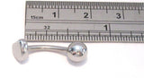 Surgical Steel Heart Curved Barbell Bar VCH Jewelry Clit Clitoral Hood Ring 14 gauge 14g - I Love My Piercings!